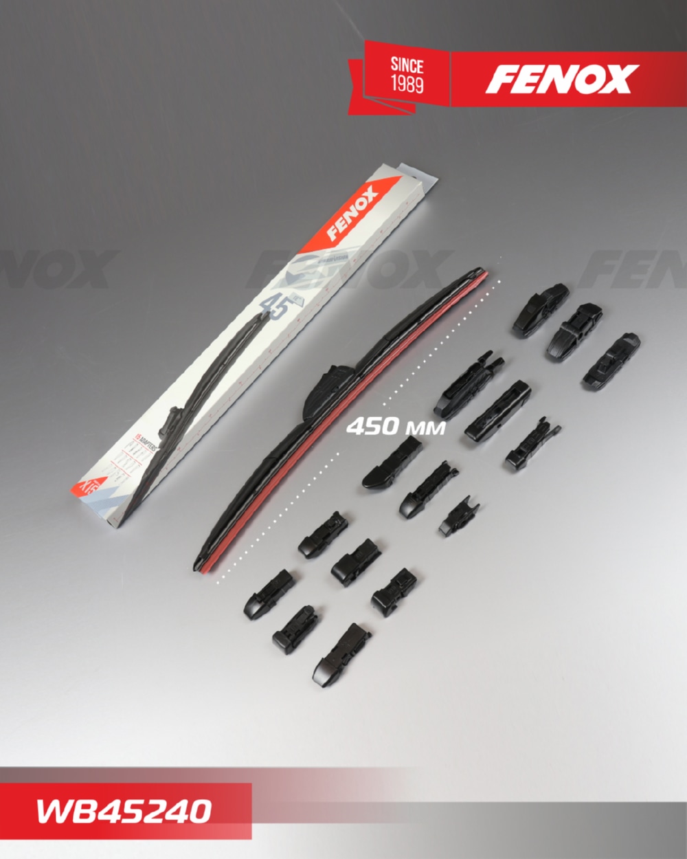 FENOX WB45240 Щетка стеклоочистителя гибридная Hybrid Vision 450мм