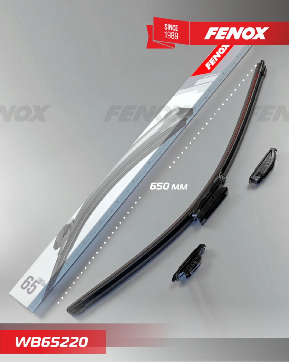 FENOX WB65220 Щётка со 650мм 26 Бескаркасная Lada X-RAYRenault Kaptur WB65220