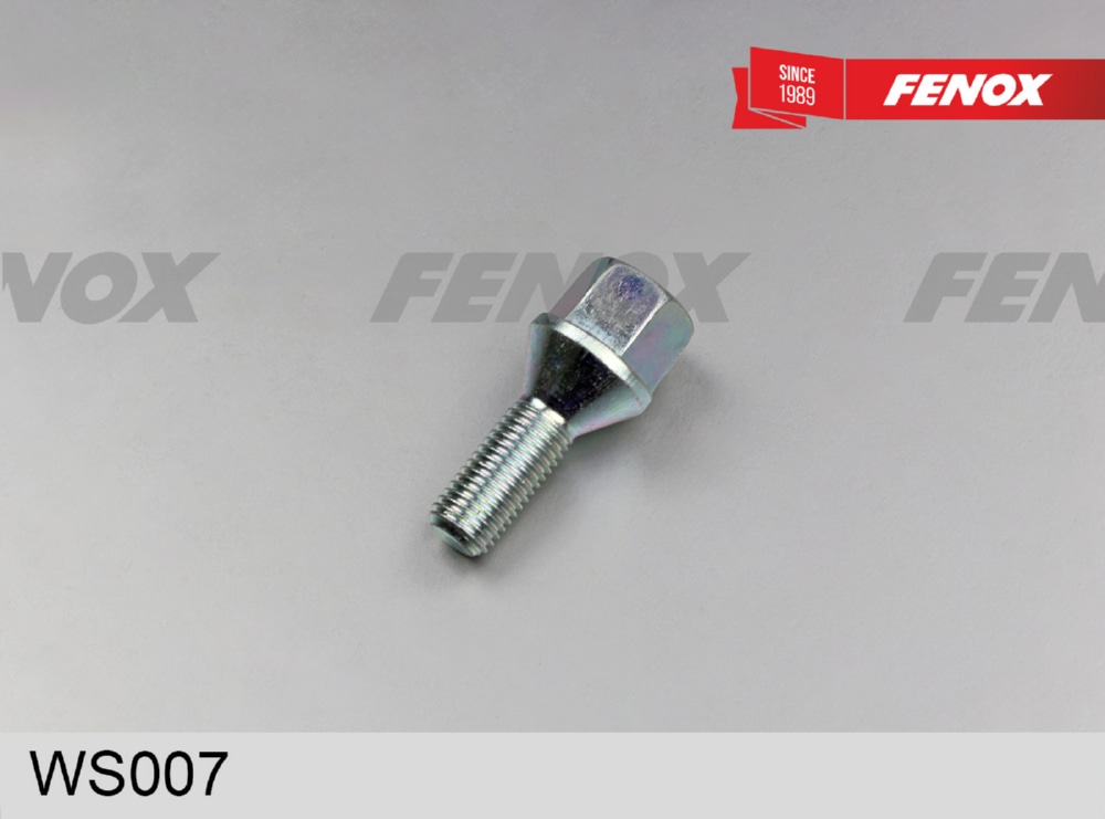 FENOX WS007 ШПИЛЬКА КОЛЕСА M12х1.5/L51.2/S19 - болт