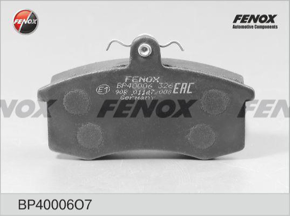 FENOX BP40006O7 Колодки тормозные дисковые | перед прав/лев |