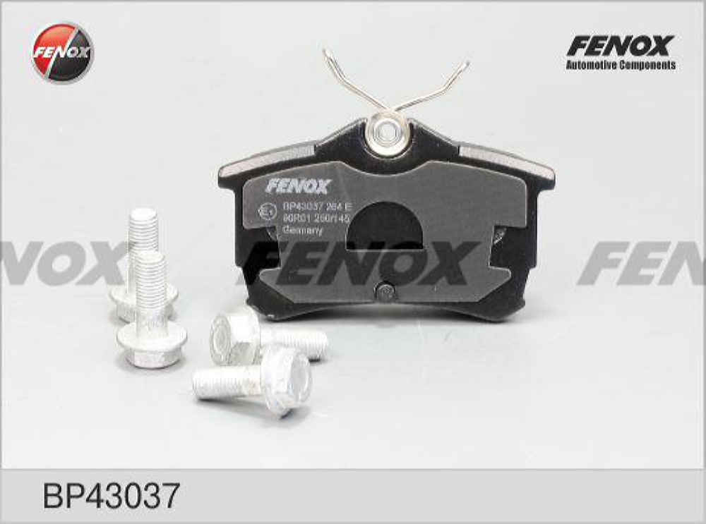 FENOX BP43037 Колодки тормозные дисковые Honda Accord VII 98-02, VIII 03-
