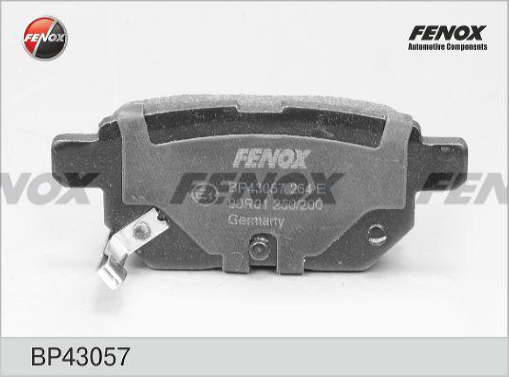 FENOX BP43057 Колодки тормозные TOYOTA COROLLA 1.4 VVT-I 02>/AURIS 1.6/1.4 07> задние