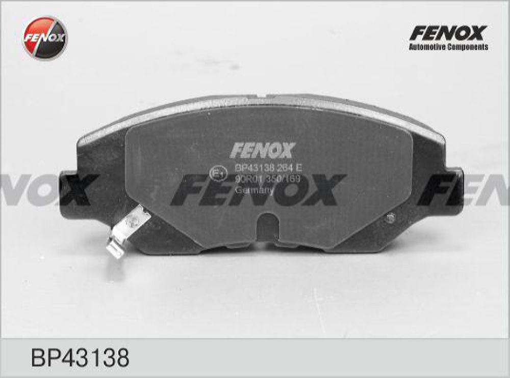 FENOX BP43138 Колодки тормозные дисковые | перед прав/лев |