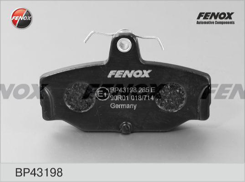 FENOX BP43198 Колодки тормозные FORD SCORPIOO 1.8-2.9 85-98/SIERRA 1.6-2.9 87-93 задние