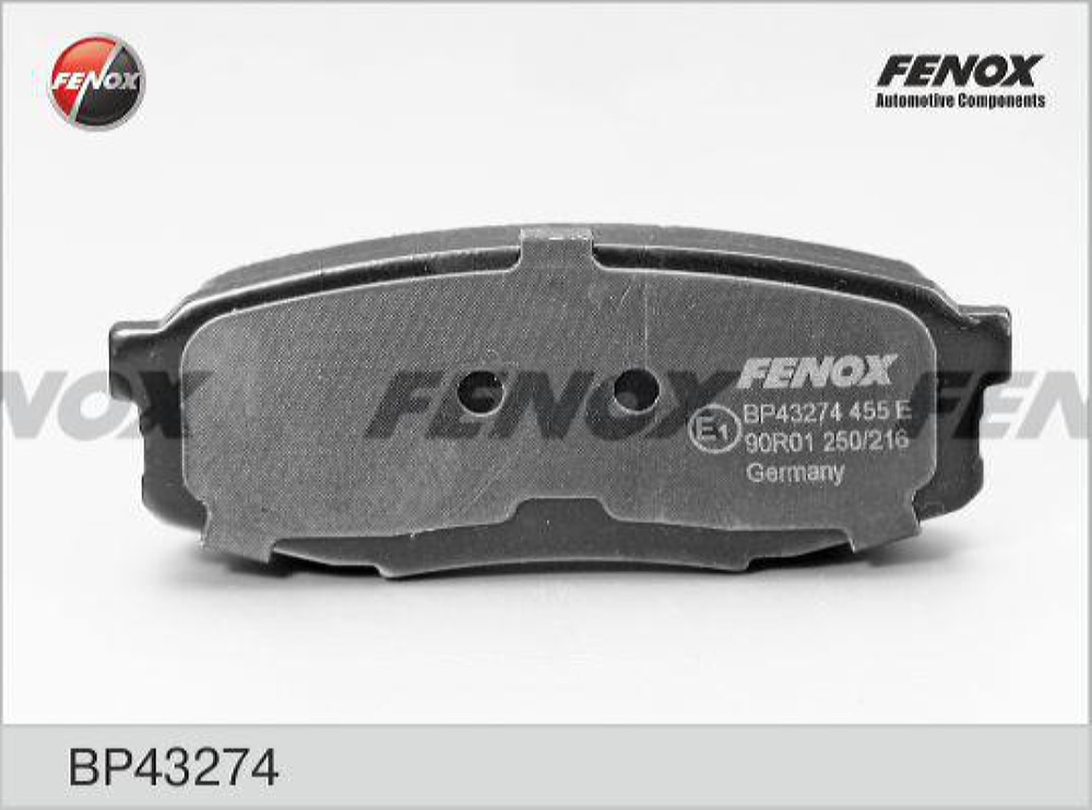 FENOX BP43274 Колодки тормозные дисковые | зад прав/лев |