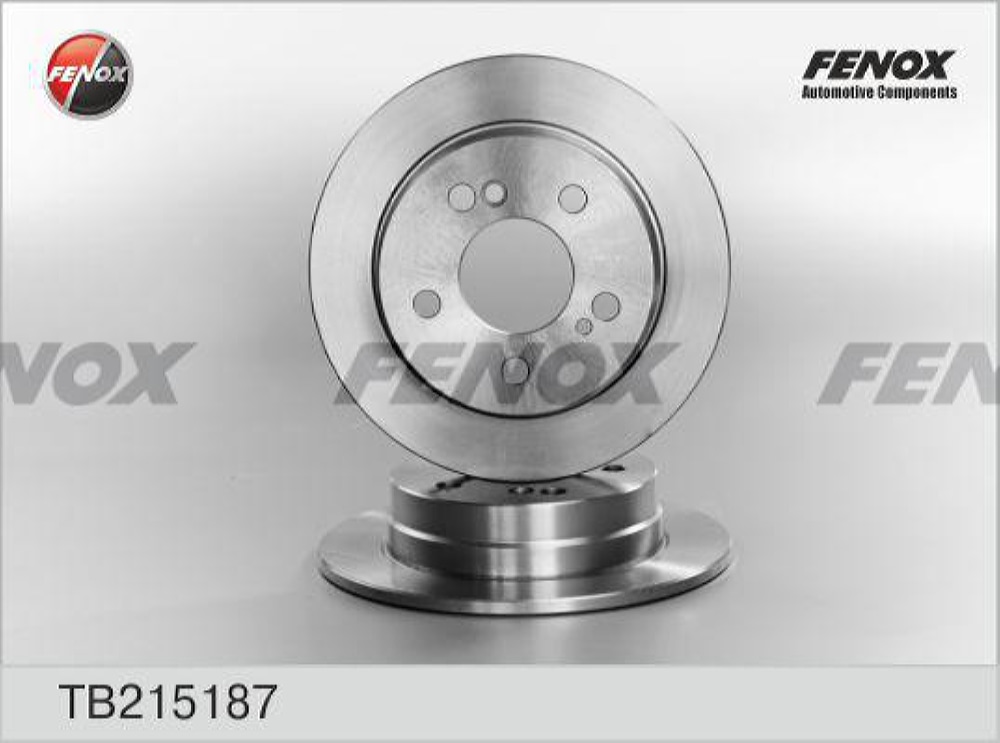FENOX TB215187 Диск тормозной Mercedes-Benz 190 (W201) 82-93, Classe E (W124) 88-95, Coupe (C124) 87-93, T-Model II