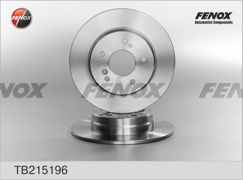 FENOX TB215196 Диск тормозной Mercedes-Benz C-Class (W202) 93-06, C SportCoupe (CL203), Classe E (W124) 93-96, Clas