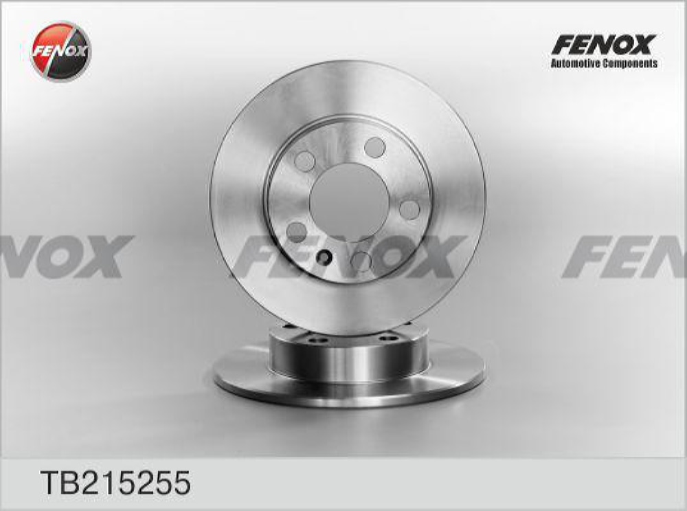 FENOX TB215255 Диск тормозной AUDI A3 97>03/VOLKSWAGEN G4/G5/POLO 02> R15 задний