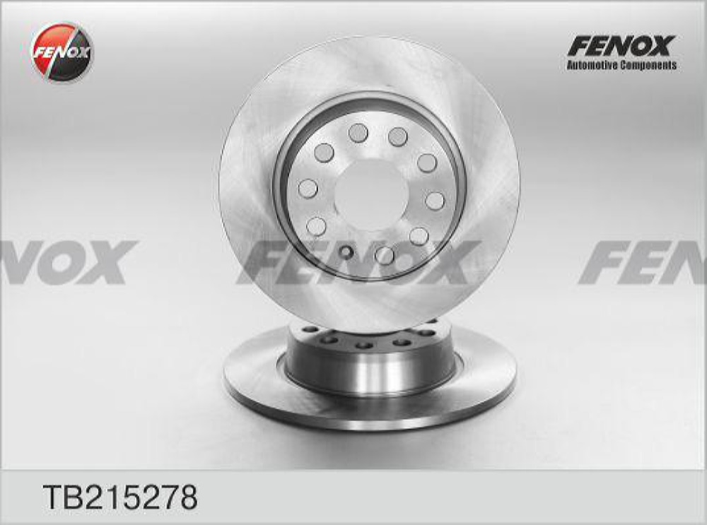 FENOX TB215278 Диск тормозной | зад прав/лев |