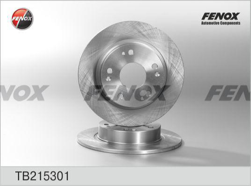 FENOX TB215301 Диск тормозной | зад прав/лев |