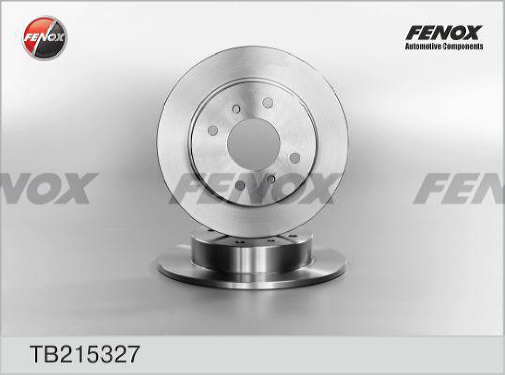 FENOX TB215327 Диск тормозной Nissan Primera 90-02, Almera 00-