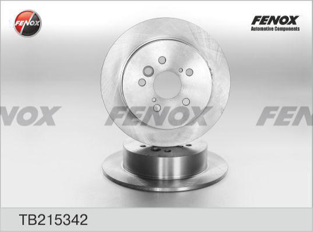 FENOX TB215342 Диск тормозной | зад прав/лев |