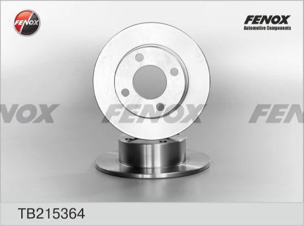 FENOX TB215364 Диск тормозной AUDI 80/90 86-96/100 82-90 задний D 245мм.