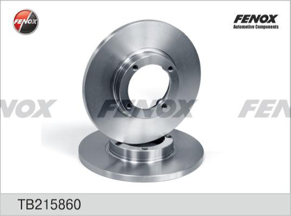 FENOX TB215860 Диск тормозной Daewoo Matiz 98-