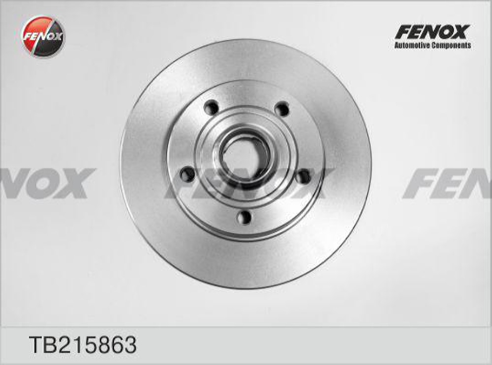 FENOX TB215863 Диск тормозной AUDI A4 1.6-2.8 95-01 задний D 245мм.