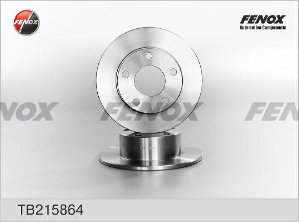 FENOX TB215864 Диск тормозной AUDI A100 91>94/A6 95>05/VW PASSAT 97>05 задний