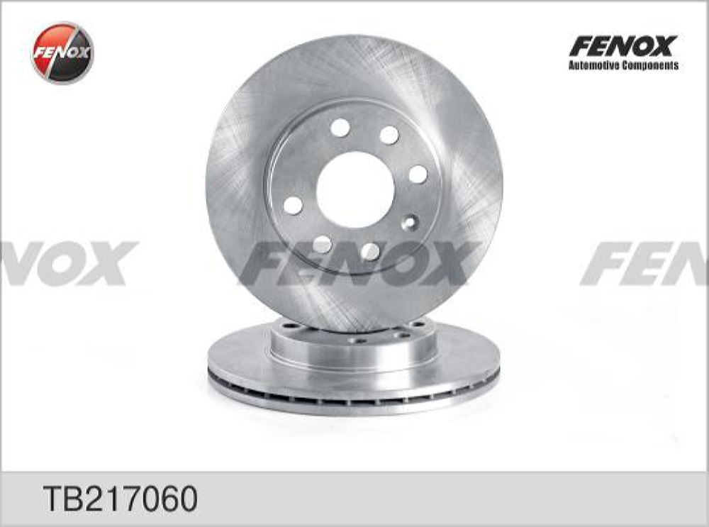 FENOX TB217060 Диск тормозной Daewoo Lanos, Nexia, Chevrolet Aveo 03-08, Opel Corsa, Astra, Ascona, Vectra