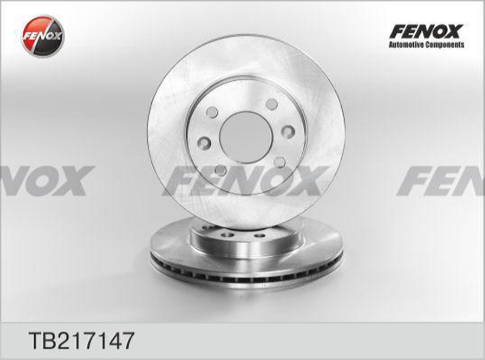 FENOX TB217147 Диск тормозной Nissan LCV Kubistar 03-, Renault Clio 91-05, Kangoo 98-07, Megane 96-02, R11 84-90, R
