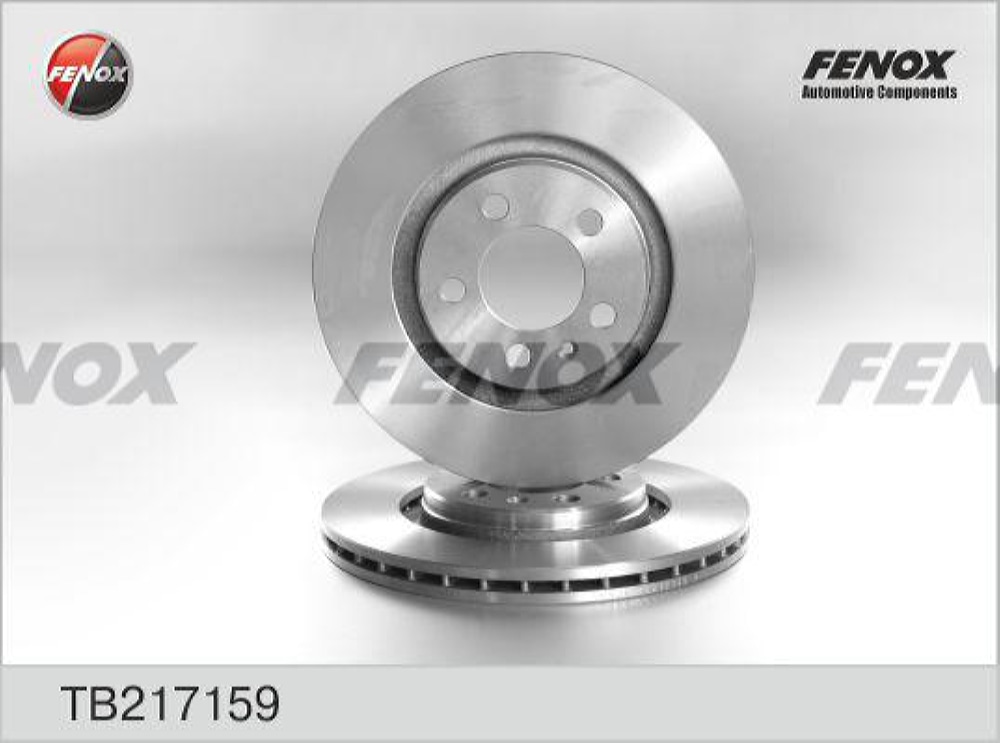 FENOX TB217159 Диск тормозной Audi A3 96-03, Seat Leon 99-05, Toledo 99-04, Skoda Octavia 96-04, VW Bora 98-, Golf