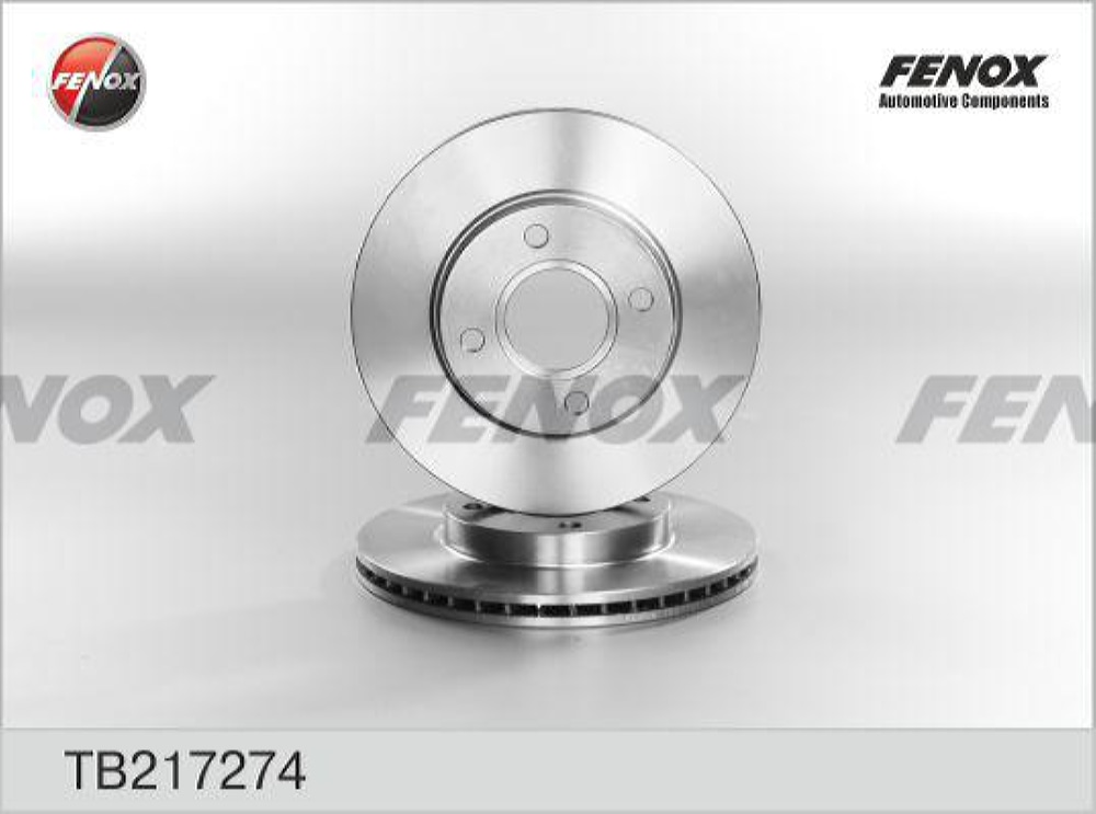 FENOX TB217274 Диск тормозной FORD FOCUS 98>05/FUSION 1.4/1.6 01> передний вентилируемый