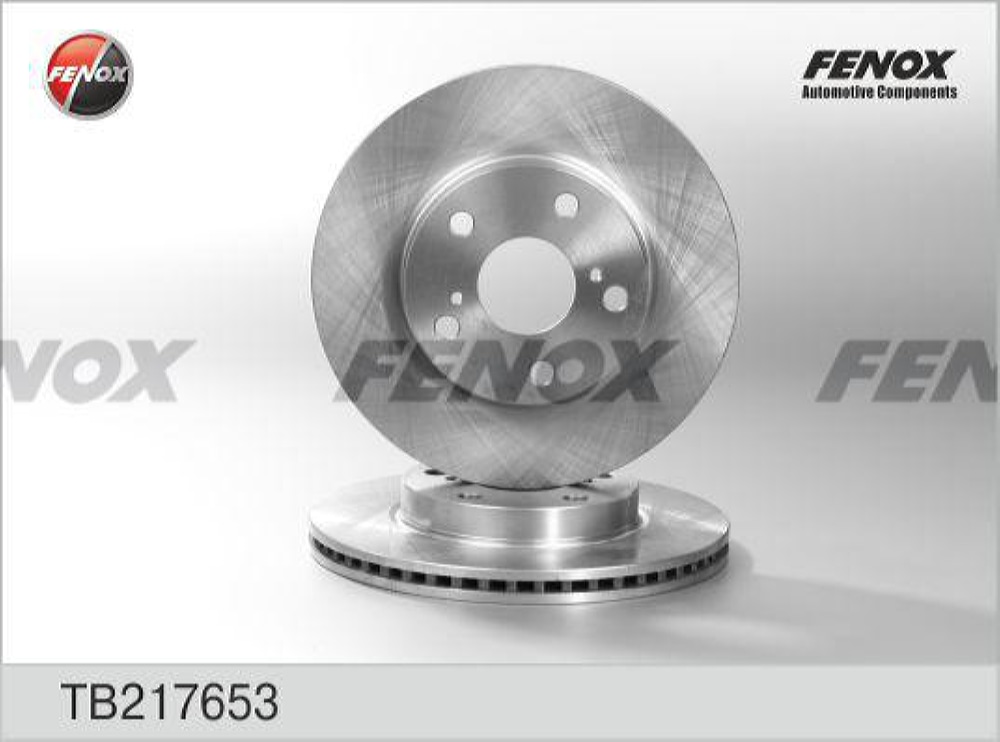 FENOX TB217653 Диск тормозной Toyota Auris 07-, Corolla 04-