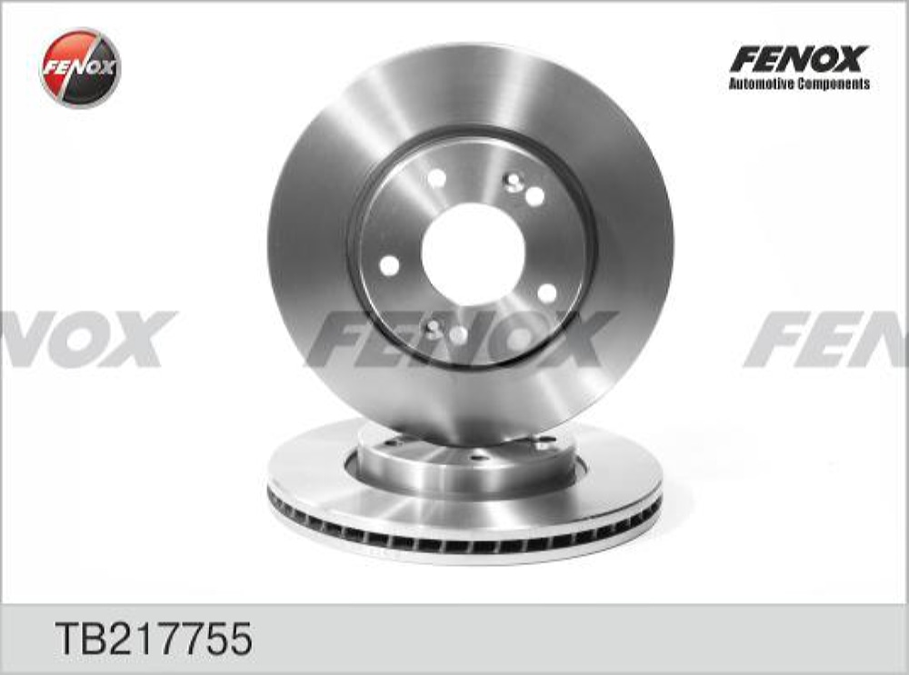 FENOX TB217755 Диск тормозной HYUNDAI TUCSON 06-/i30 09-/KIA CEED 06-/SPORTAGE 04- передний