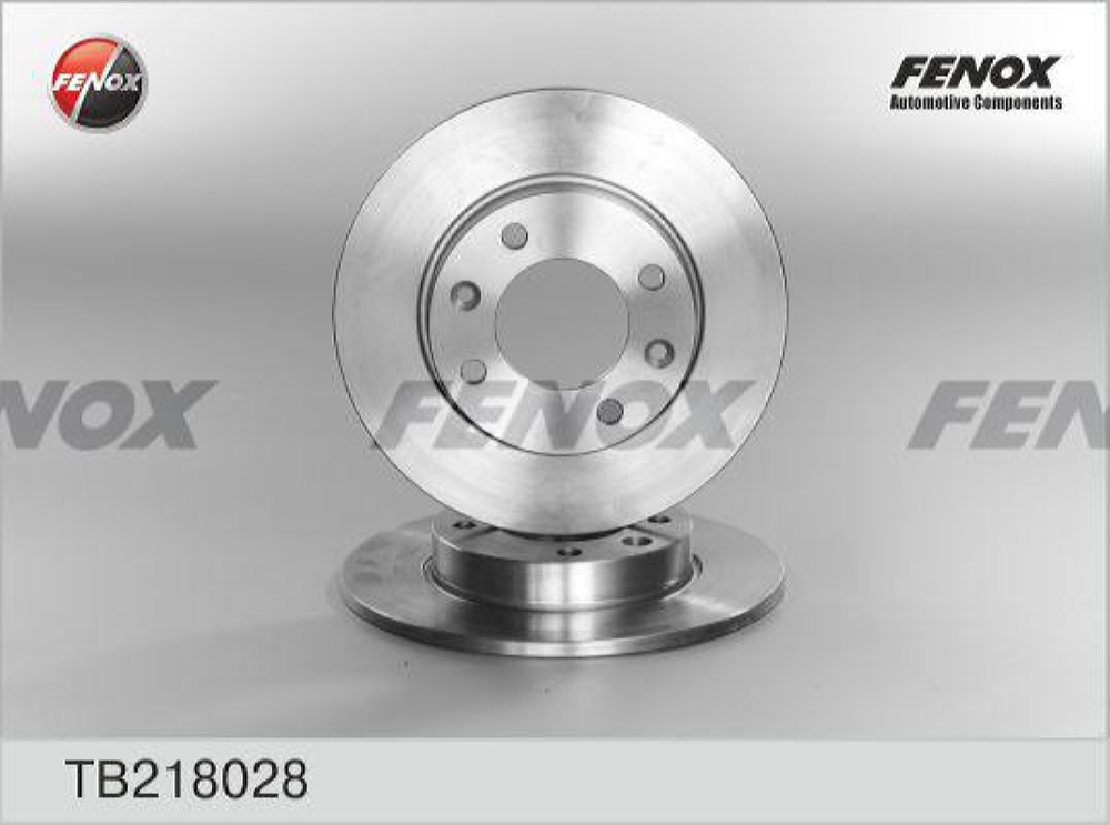 FENOX TB218028 Диск тормозной Citroen Berlingo 00-08, C2 03-, C3 02-09, Xsara Picasso 04-, Peugeot 1007 05-, 307 00