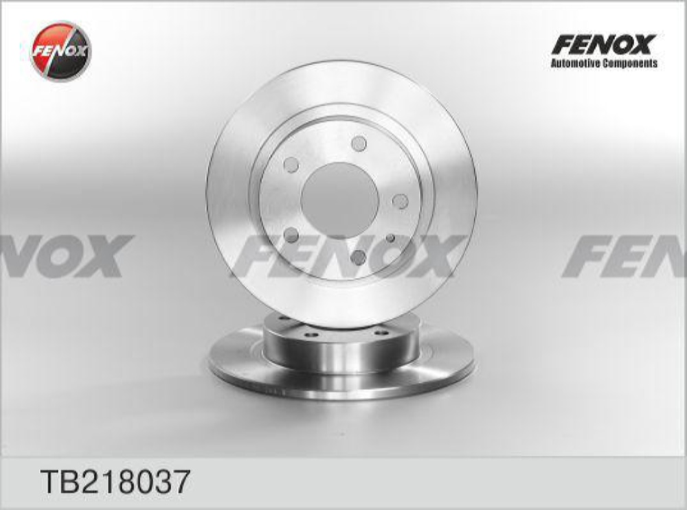 FENOX TB218037 Диск тормозной Ford Probe, Mazda 626, MX-6, Premacy, Xedos 6 92-99