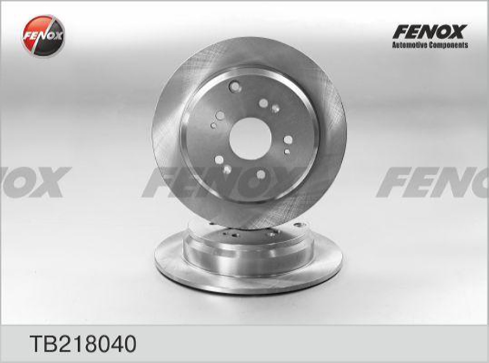 FENOX TB218040 Диск тормозной | зад прав/лев |