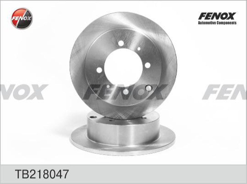 FENOX TB218047 Диск тормозной | зад прав/лев |