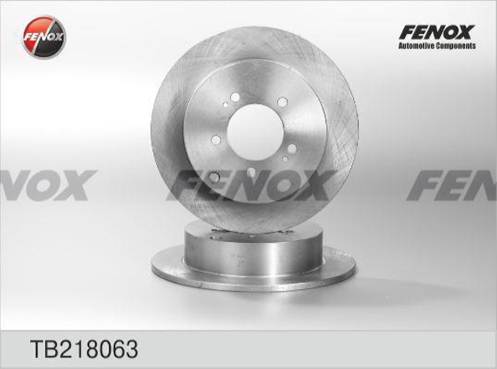 FENOX TB218063 Диск тормозной | зад прав/лев |