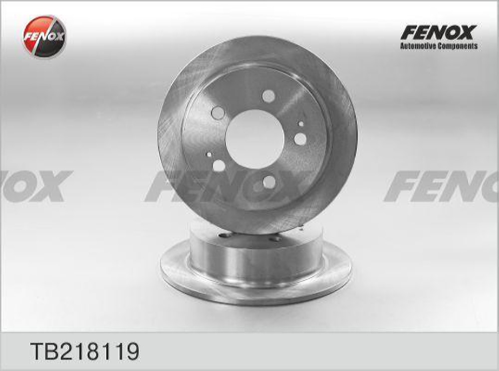 FENOX TB218119 Диск тормозной | зад прав/лев |