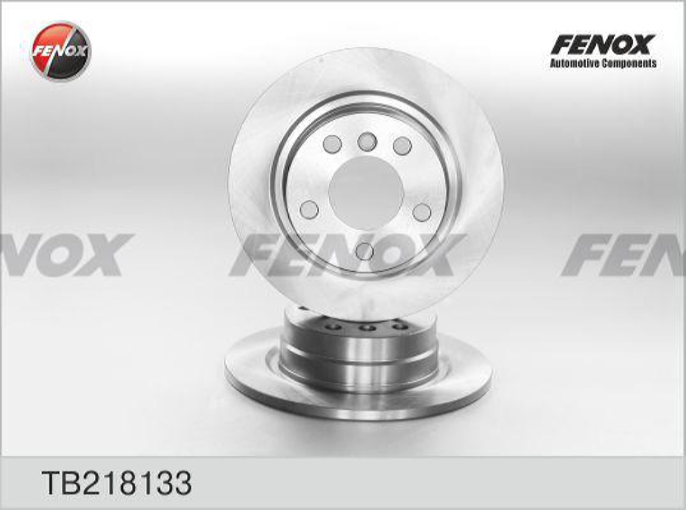 FENOX TB218133 Диск тормозной BMW 1 F20 116-118 10- задний D 290мм.