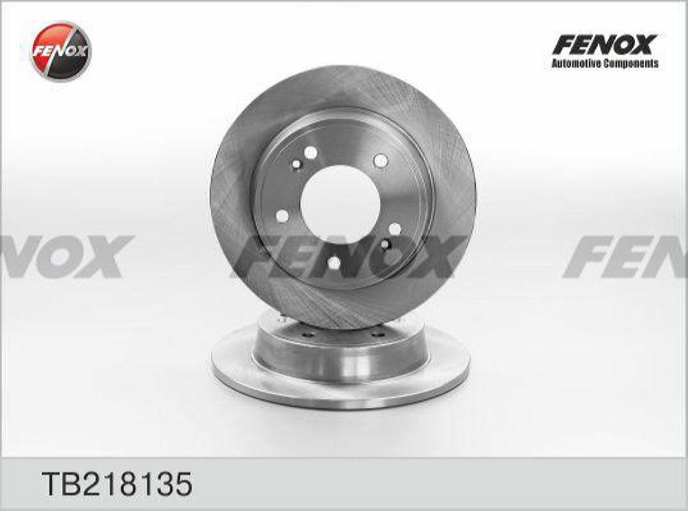 FENOX TB218135 Диск тормозной | зад прав/лев |