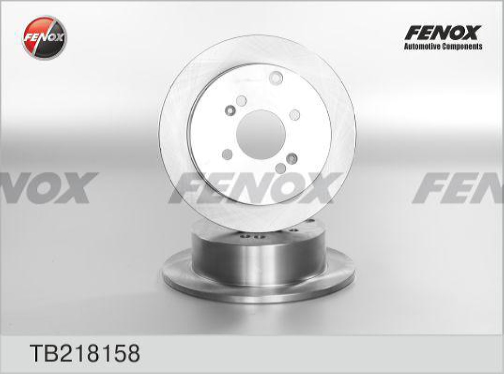 FENOX TB218158 Диск тормозной | зад прав/лев |