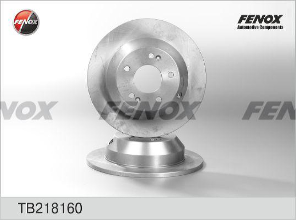 FENOX TB218160 Диск тормозной | зад прав/лев |