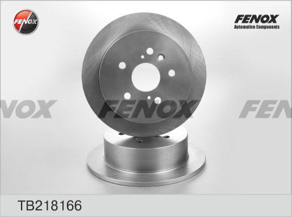 FENOX TB218166 Диск тормозной | зад прав/лев |
