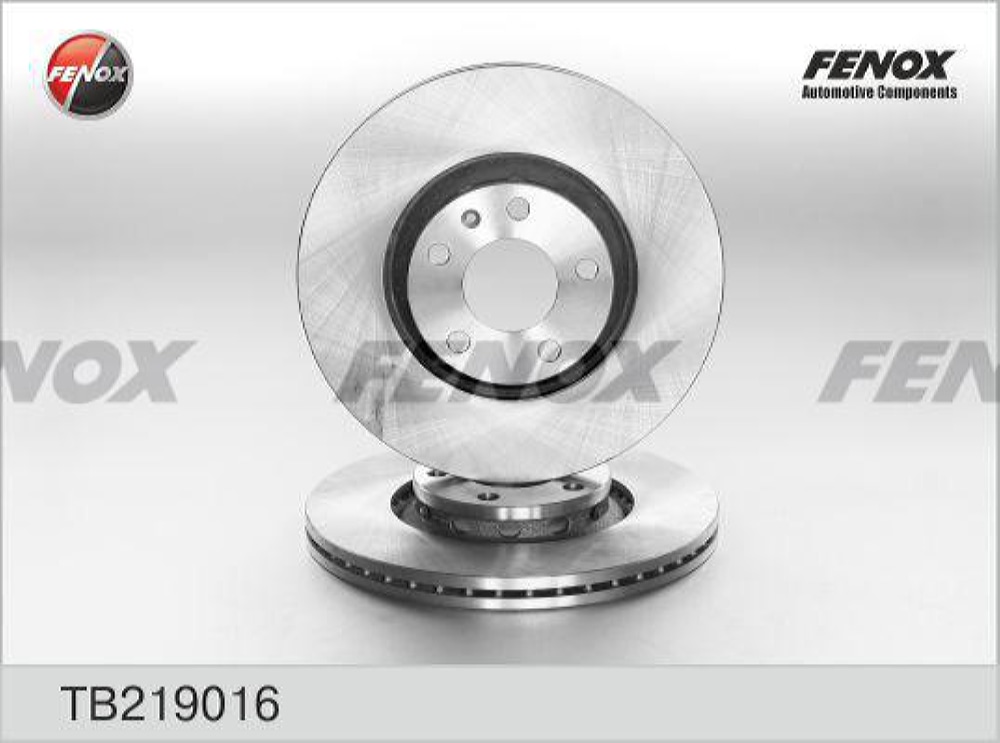FENOX TB219016 Диск тормозной Audi A4 00-, A4 Avant 01-, A4 Cabriolet let 02-, Skoda Superb 02-08, VW Passat 99-05