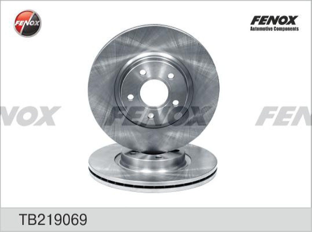 FENOX TB219069 Диск тормозной Ford Focus II 04-, C-MAX 04-, Kuga 08-, Land Rover Freelander 2 06-, Volvo C30 06-, C
