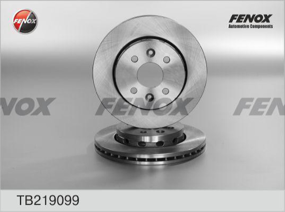 FENOX TB219099 Диск тормозной KIA SHUMA 01-04/SPECTRA 00- передний вент.D 258мм.