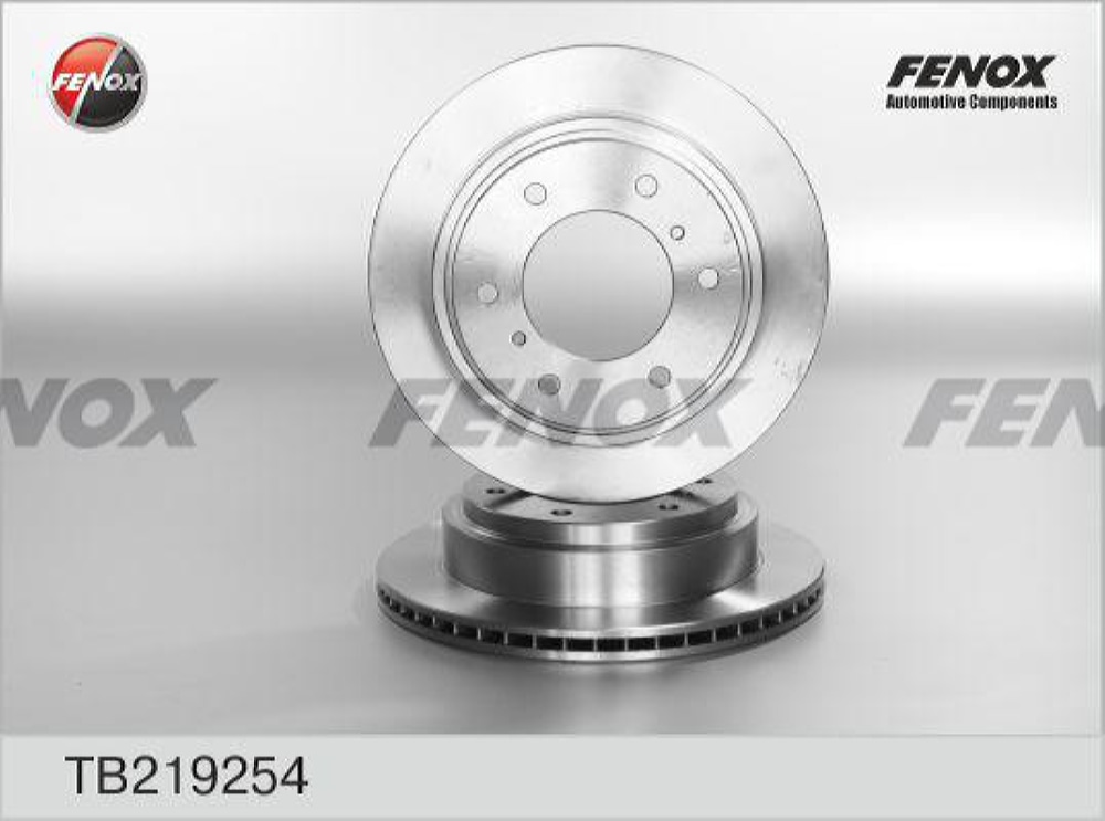 FENOX TB219254 Диск тормозной | зад прав/лев |
