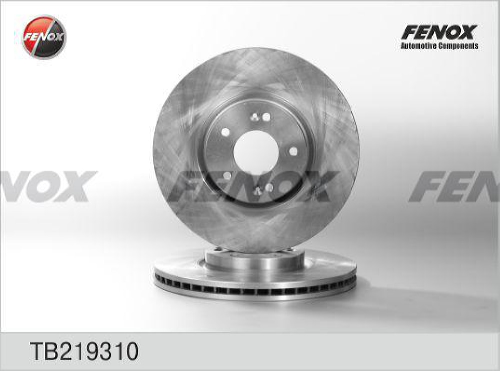 FENOX TB219310 Диск тормозной HYUNDAI SANTA FE (SM) 05-06/(CM) 06- передний вент. D 321мм