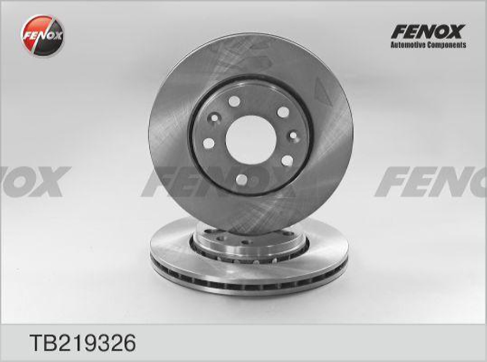 FENOX TB219326 Диск тормозной RENAULT DUSTER 11-/FLUENCE 10-/MEGANE 08- передний вент.D 280мм.