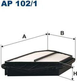 FILTRON AP1021 Фильтр воздушный HONDA ACCORD 93-