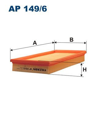 FILTRON AP1496 Фильтр воздушный VAG A3/G4/POLO/TOURAN 1.4/1.6 02-