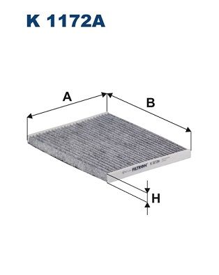 FILTRON K1172A Фильтр салона OPEL CORSA D/FIAT PUNTO 05- угольный