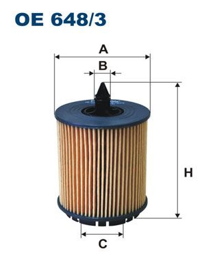 FILTRON OE6483 Фильтр масляный opel astra g vectra b c 2.0 2.2l
