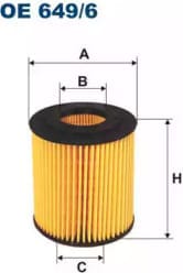 FILTRON OE6496 Фильтр масляный bmw n40 43 45 46 2001 -