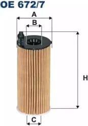 FILTRON OE6727A Фильтр масляный BMW X3/X4 2.0D 14-