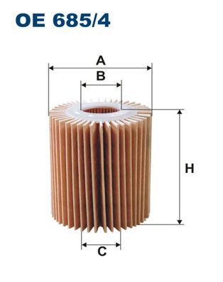 FILTRON OE6854 Фильтр масляный LEXUS: GS (L1) 350 12-18, GS (S19) 350 06-11 300 05-11 350 06-11 300 05-11 460 07-11